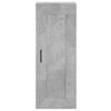 vidaXL Wall Mounted Cabinet Concrete Grey 34.5x34x90 cm Engineered Wood