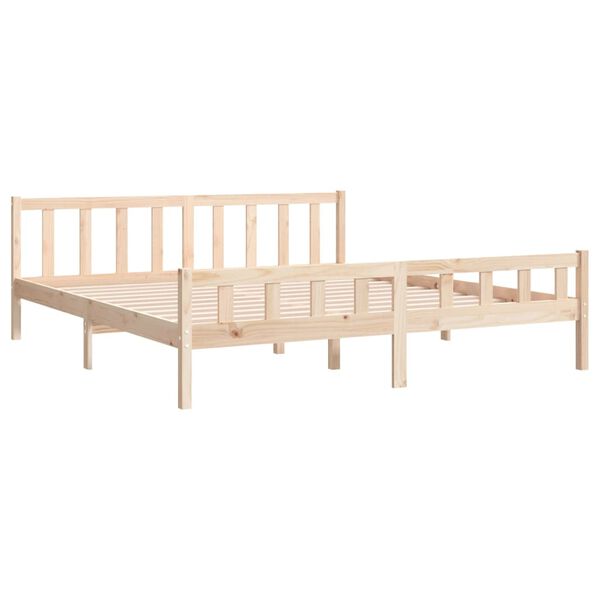 vidaXL Bed Frame without Mattress Solid Wood 160x200 cm