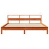 vidaXL Bed Frame without Mattress Wax Brown 180x200 cm Super King Solid Wood Pine