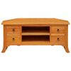 vidaXL TV Cabinet Natural 100 x 40.5 x 46 cm Solid Mahogany Wood