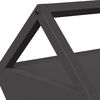 vidaXL Livestock Feeding Trough Black 111 x 76 x 38 cm