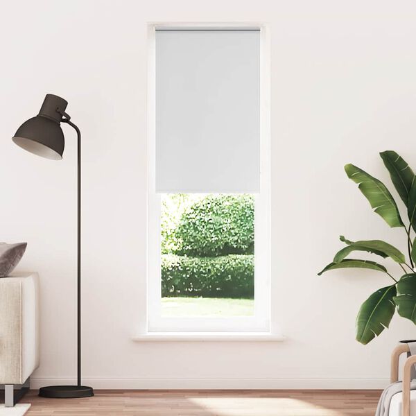 vidaXL Roller Blind Blackout White 85x230 cm Fabric Width 80.7 cm Polyester