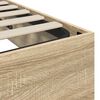 vidaXL Ottoman Bed Frame Sonoma Oak 193 x 120 x 25 cm Engineered Wood