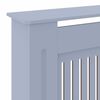 vidaXL Radiator Cover 2 pcs Grey 205 x 20.5 x 81.5cm Engineered Wood