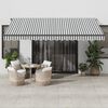vidaXL Automatic Retractable Awning Anthracite and White 450x350 cm