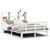 vidaXL Bookcase Bed without Mattress White 120x190 cm Small Double Solid Wood Pine