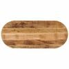 vidaXL Table Top 110x40x2.5 cm Oval Solid Wood Rough Mango