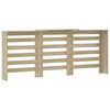 vidaXL Radiator Cover Sonoma Oak 205x21.5x83.5 cm Engineered Wood