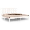 vidaXL Bed Frame without Mattress White 200x200 cm Solid Wood Pine