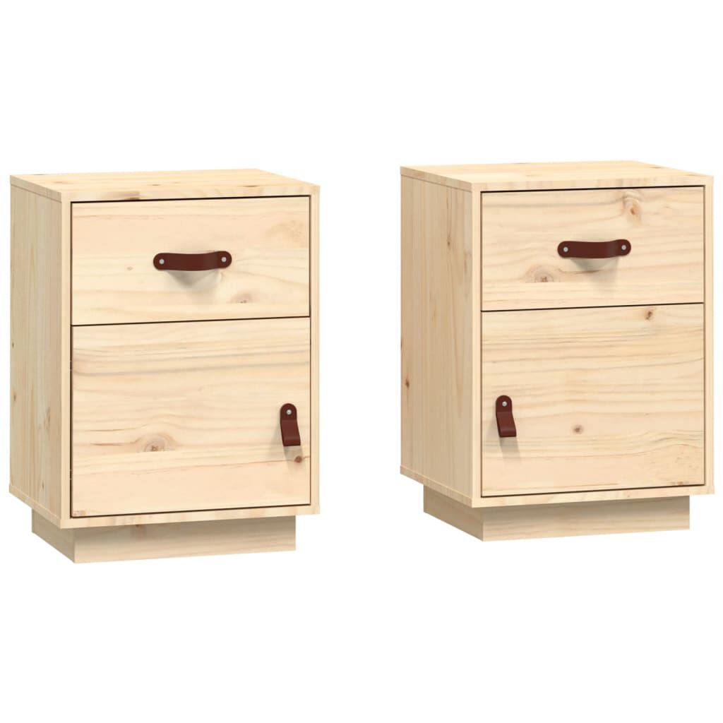 Untreated store wood nightstand