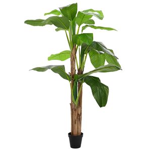vidaXL Artificial Banana Tree Green 125 x 25 x 250 cm