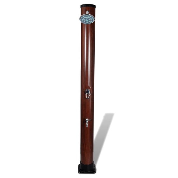 vidaXL 1.96 m Pool Solar Shower with Faux Wood Finish