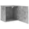 vidaXL TV Wall Cabinet Concrete Grey 40.5x30x40 cm Engineered Wood