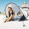 DERYAN Pop-up Luxe Beach Tent XXL 155x133x95 cm Silver