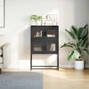 vidaXL Highboard Black 68x39x107 cm Steel