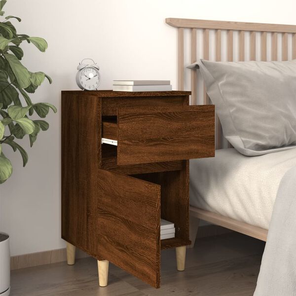 vidaXL Bedside Cabinets 2 pcs Brown Oak 40x35x70 cm