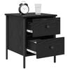 vidaXL Bedside Cabinet with Drawer Black oak 40 x 42 x 50 cm