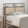 vidaXL Storage Headboard with Shelf Sonoma oak 75 cm Engineered wood