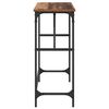 vidaXL Console Table Old Wood 75 x 32 x 75 cm Engineered Wood