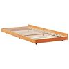 vidaXL Bed Frame Brown 90 x 200 cm Solid Pine wood