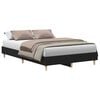 vidaXL Bed Frame Black Oak 193 x 138 x 25 cm Engineered Wood