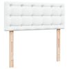 vidaXL Box Spring Bed with Mattress White 120x200 cm Faux Leather
