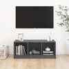 vidaXL TV Cabinet Grey 104x33x41 cm Solid Pinewood
