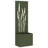 vidaXL Garden Privacy Screen Fretwork Olive green 50 x 32 x 150 cm