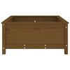 vidaXL Garden Planter Honey Brown 82.5x82.5x39 cm Solid Wood Pine