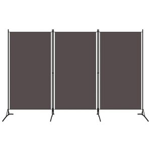 vidaXL 3-Panel Room Divider Anthracite 260x180 cm Fabric