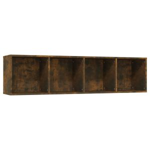 vidaXL Book Cabinet/TV Cabinet Smoked Oak 143x30x36cm Engineered Wood
