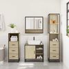 vidaXL 4&nbsp;Piece Bathroom Furniture Set&nbsp;Sonoma Oak Engineered Wood