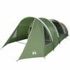 vidaXL Tunnel Tent with Roof Green and White 778 x 356 x 210 cm