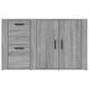 vidaXL Sideboard Grey Sonoma 100x33x59.5 cm Engineered Wood
