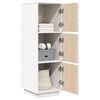 vidaXL Highboard White 34x40x108.5 cm Solid Wood Pine