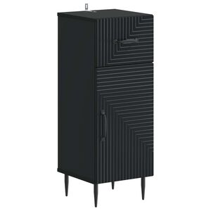 vidaXL Bathroom Storage Cainet HAARLEM Black 30 x 31 x 80 cm