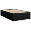 vidaXL Bed Frame without Mattress Black 120x190 cm Small Double Fabric