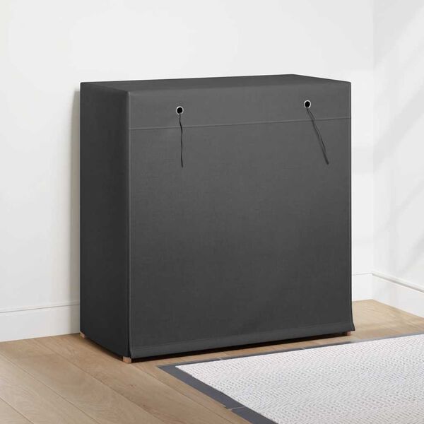 vidaXL Shoe Cabinet with Cover Grey 79x40x80 cm Fabric