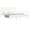 vidaXL Bed Frame without Mattress White 160x200 cm Solid Wood