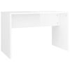 vidaXL Dressing Table Set with LED High Gloss White Engineered Wood