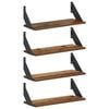 vidaXL Wall Shelves 4 pcs Old Wood 50 x 20 x 17 cm