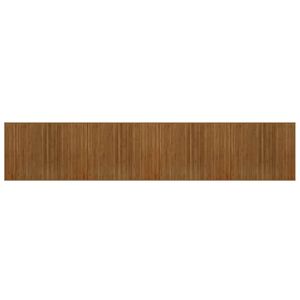 vidaXL Rug Rectangular Brown80x400 cm Bamboo