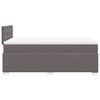 vidaXL Box Spring Bed with Mattress Grey 120x190 cm Faux Leather