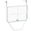 vidaXL Balcony Table White 60x40 cm Steel