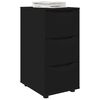 vidaXL Storage Cabinet Black 40 x 48 x 81 cm Engineered Wood