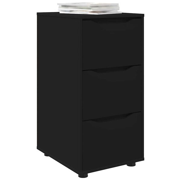 vidaXL Storage Cabinet Black 40 x 48 x 81 cm Engineered Wood