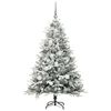 vidaXL Artificial Pre-lit Christmas Tree with Ball Set Green 180 cm