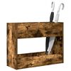 vidaXL Umbrella Stand Smoked Oak 65 x 24 x 50 cm Engineered Wood