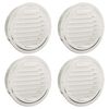 vidaXL Air Vent Covers 4 pcs Silver 150 mm Stainless Steel