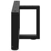 vidaXL Coffee Table Legs T-Shaped&nbsp;2 pcs Black 60x25x(30-31) cm Steel